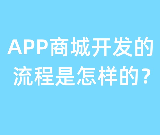 APP商城开发的流程是怎样的？